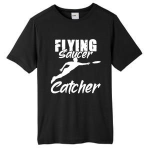 Flying Saucer Catcher Disc Golf Sport Ultimate Frisbee Cute Gift Tall Fusion ChromaSoft Performance T-Shirt