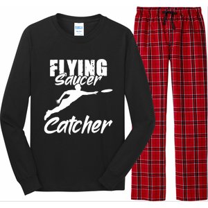 Flying Saucer Catcher Disc Golf Sport Ultimate Frisbee Cute Gift Long Sleeve Pajama Set