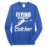 Flying Saucer Catcher Disc Golf Sport Ultimate Frisbee Cute Gift Long Sleeve Shirt