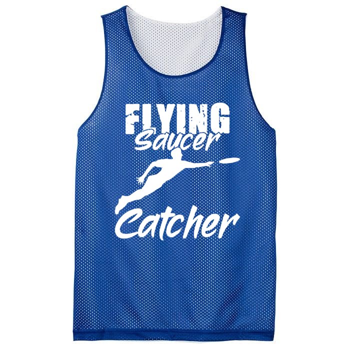 Flying Saucer Catcher Disc Golf Sport Ultimate Frisbee Cute Gift Mesh Reversible Basketball Jersey Tank