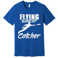 Flying Saucer Catcher Disc Golf Sport Ultimate Frisbee Cute Gift Premium T-Shirt