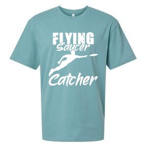 Flying Saucer Catcher Disc Golf Sport Ultimate Frisbee Cute Gift Sueded Cloud Jersey T-Shirt