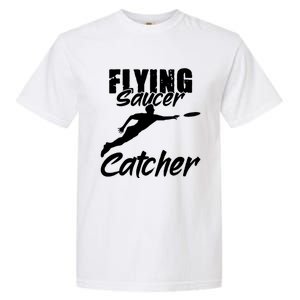 Flying Saucer Catcher Disc Golf Sport Ultimate Frisbee Cute Gift Garment-Dyed Heavyweight T-Shirt