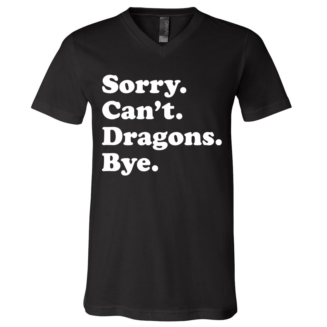 Funny Sorry Cant Dragons Bye Funny Dragon Gift V-Neck T-Shirt