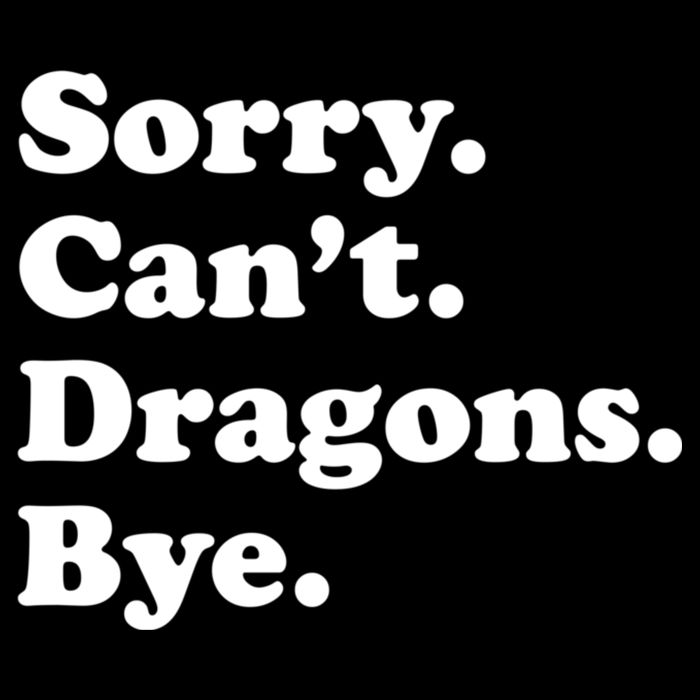 Funny Sorry Cant Dragons Bye Funny Dragon Gift Drawstring Bag