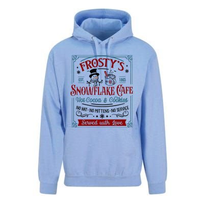 FrostyS Snowflake Coffee Christmas Vibes Unisex Surf Hoodie