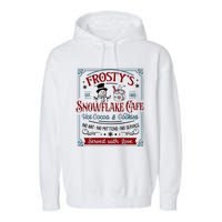 FrostyS Snowflake Coffee Christmas Vibes Garment-Dyed Fleece Hoodie