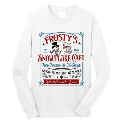 FrostyS Snowflake Coffee Christmas Vibes Long Sleeve Shirt