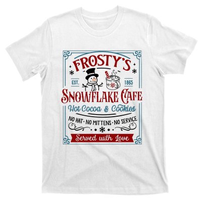 FrostyS Snowflake Coffee Christmas Vibes T-Shirt