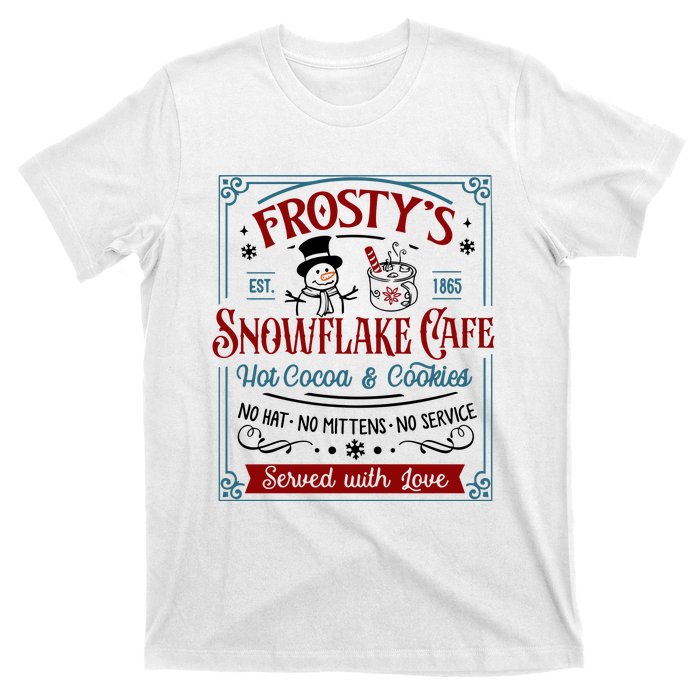 FrostyS Snowflake Coffee Christmas Vibes T-Shirt