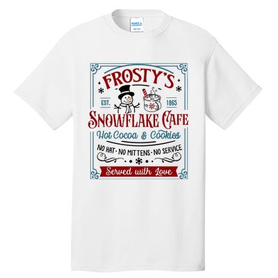 FrostyS Snowflake Coffee Christmas Vibes Tall T-Shirt