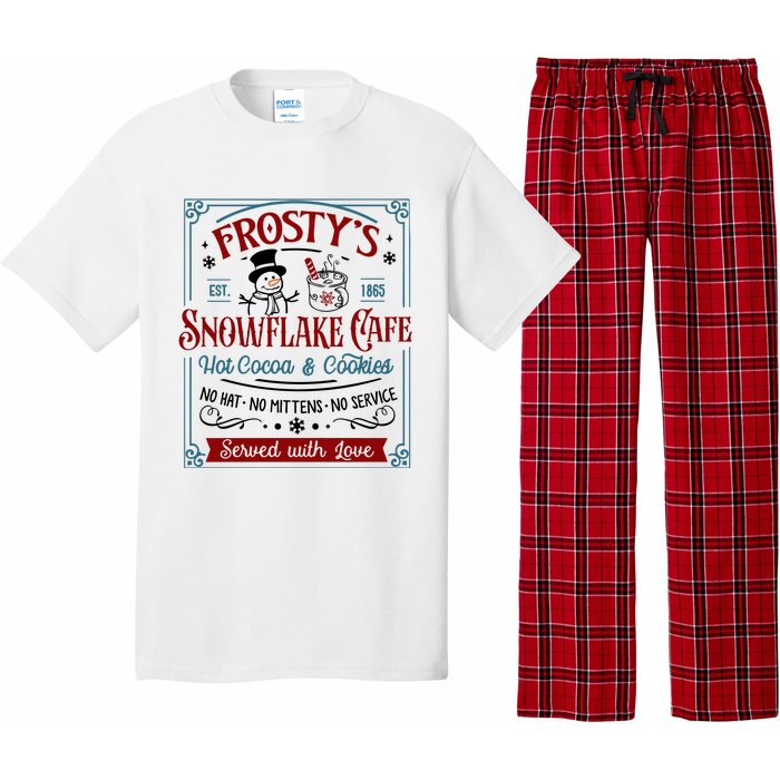 FrostyS Snowflake Coffee Christmas Vibes Pajama Set