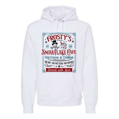 FrostyS Snowflake Coffee Christmas Vibes Premium Hoodie