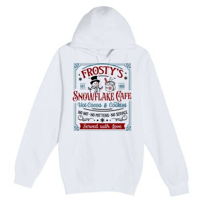 FrostyS Snowflake Coffee Christmas Vibes Premium Pullover Hoodie