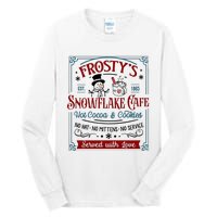 FrostyS Snowflake Coffee Christmas Vibes Tall Long Sleeve T-Shirt