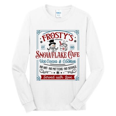 FrostyS Snowflake Coffee Christmas Vibes Tall Long Sleeve T-Shirt