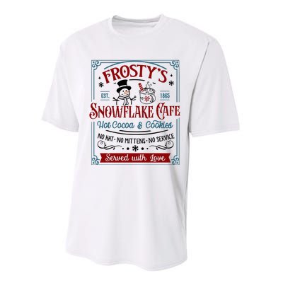 FrostyS Snowflake Coffee Christmas Vibes Performance Sprint T-Shirt