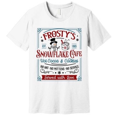 FrostyS Snowflake Coffee Christmas Vibes Premium T-Shirt