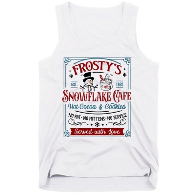 FrostyS Snowflake Coffee Christmas Vibes Tank Top