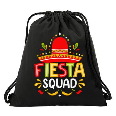 Fiesta Squad Cinco De Mayo Party Drawstring Bag