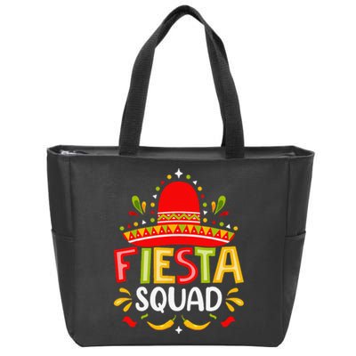 Fiesta Squad Cinco De Mayo Party Zip Tote Bag