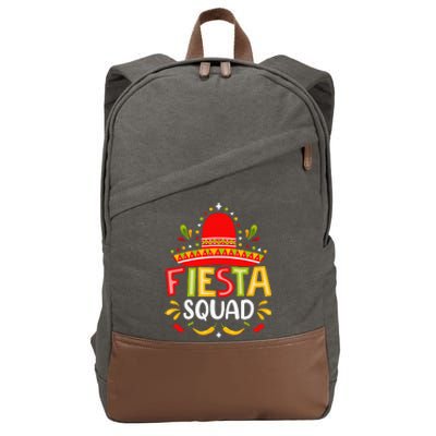 Fiesta Squad Cinco De Mayo Party Cotton Canvas Backpack