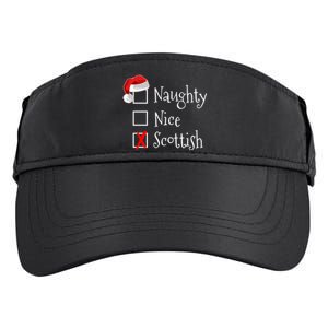 Funny Scottish Christmas Funny Gift Scotland Naughty Nice Adult Drive Performance Visor