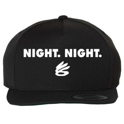 Funny Steph Curryy Night Night Wool Snapback Cap