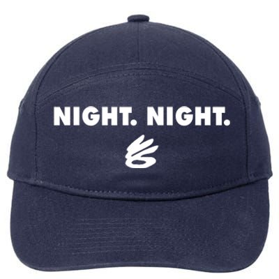 Funny Steph Curryy Night Night 7-Panel Snapback Hat