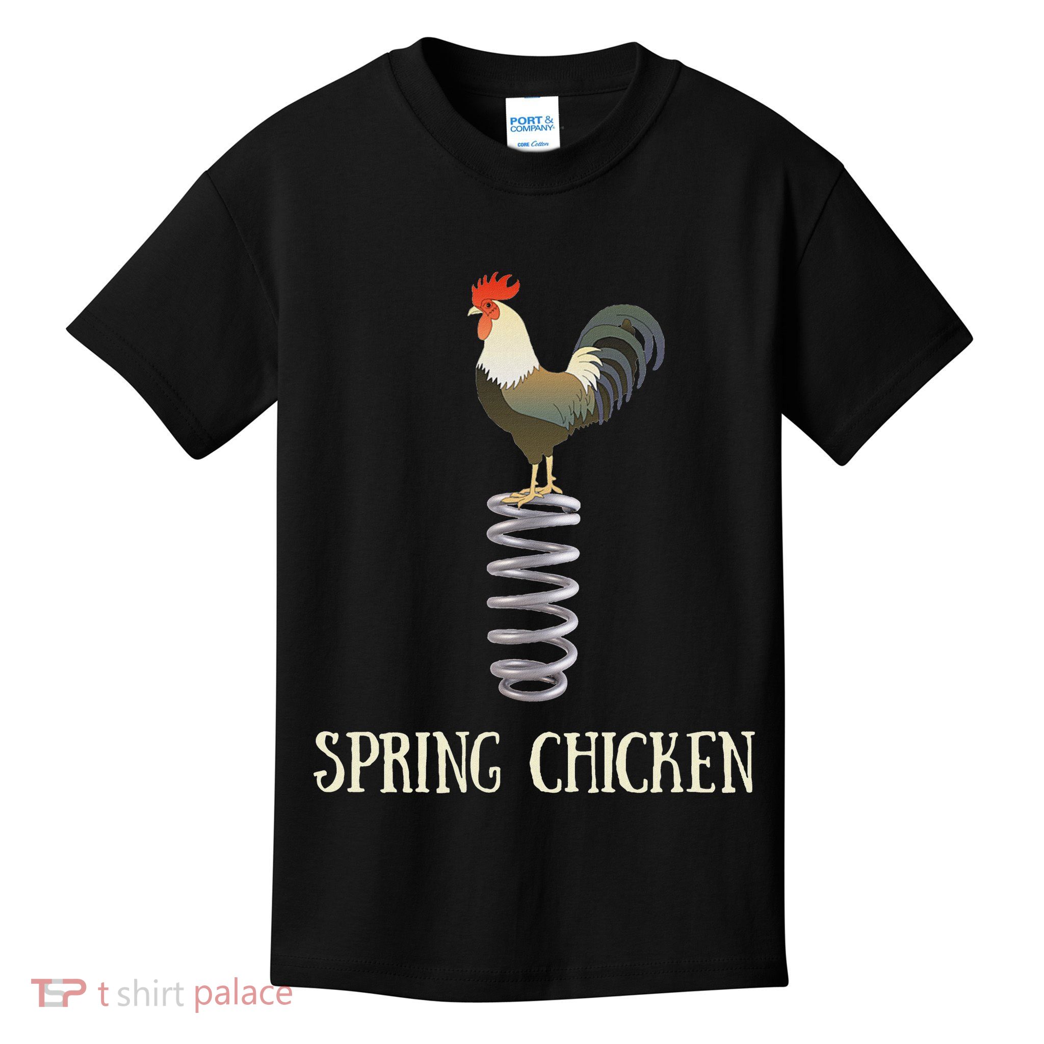 Funny Senior Citizen Spring Chicken Kids T-Shirt