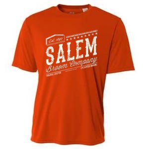 Funny Scary Company Olde Salem Massachusetts Witch Broom Co Gift Cooling Performance Crew T-Shirt