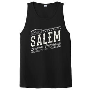 Funny Scary Company Olde Salem Massachusetts Witch Broom Co Gift PosiCharge Competitor Tank