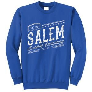 Funny Scary Company Olde Salem Massachusetts Witch Broom Co Gift Tall Sweatshirt