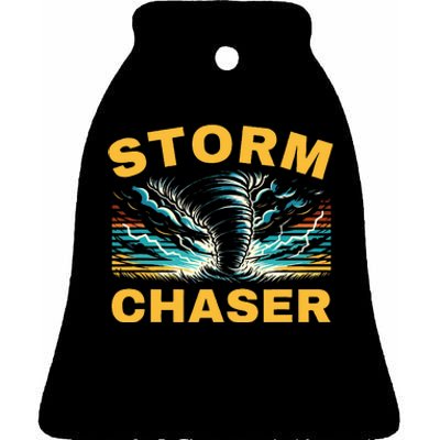 Future Storm Chaser Storm Chasing Tornado Meteorology Ceramic Bell Ornament