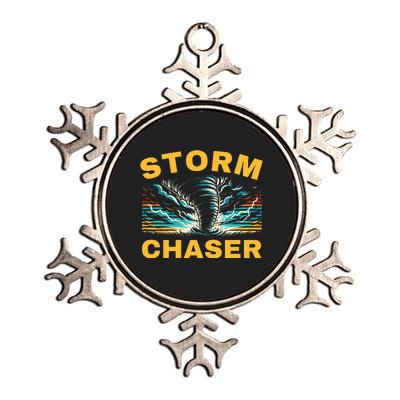 Future Storm Chaser Storm Chasing Tornado Meteorology Metallic Star Ornament