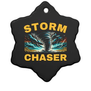 Future Storm Chaser Storm Chasing Tornado Meteorology Ceramic Star Ornament