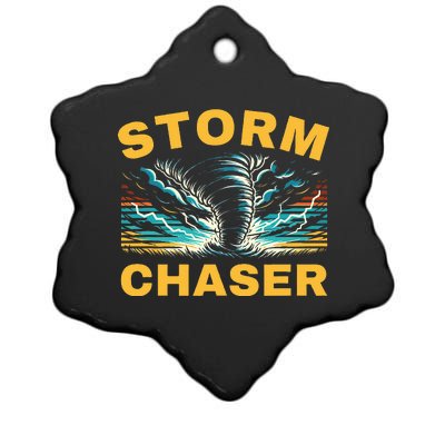 Future Storm Chaser Storm Chasing Tornado Meteorology Ceramic Star Ornament