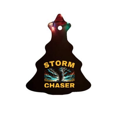 Future Storm Chaser Storm Chasing Tornado Meteorology Ceramic Tree Ornament