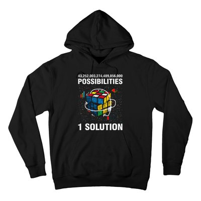 Funny Speed Cubing One Solution Math Lovers Hoodie