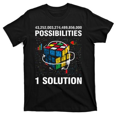 Funny Speed Cubing One Solution Math Lovers T-Shirt