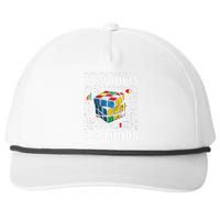 Funny Speed Cubing One Solution Math Lovers Snapback Five-Panel Rope Hat