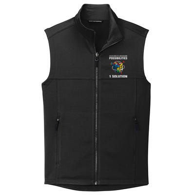 Funny Speed Cubing One Solution Math Lovers Collective Smooth Fleece Vest