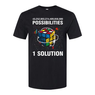 Funny Speed Cubing One Solution Math Lovers Softstyle CVC T-Shirt