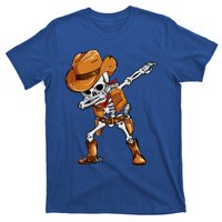 Funny Skeleton Cow Dabbing Halloween Costume Cool Gift T-Shirt