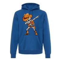 Funny Skeleton Cow Dabbing Halloween Costume Cool Gift Premium Hoodie