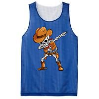 Funny Skeleton Cow Dabbing Halloween Costume Cool Gift Mesh Reversible Basketball Jersey Tank