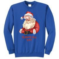 Funny Santa Christmas Sleigh All Day Pun Funny Gift Sweatshirt