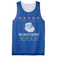 Funny Santa Claus Big Nick Energy Ugly Christmas Cute Gift Mesh Reversible Basketball Jersey Tank