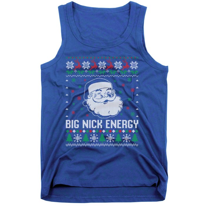 Funny Santa Claus Big Nick Energy Ugly Christmas Cute Gift Tank Top