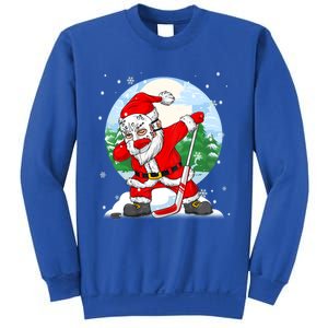 Funny Santa Claus Dabbing Ice Hockey Players Merry Christmas Gift Sweatshirt